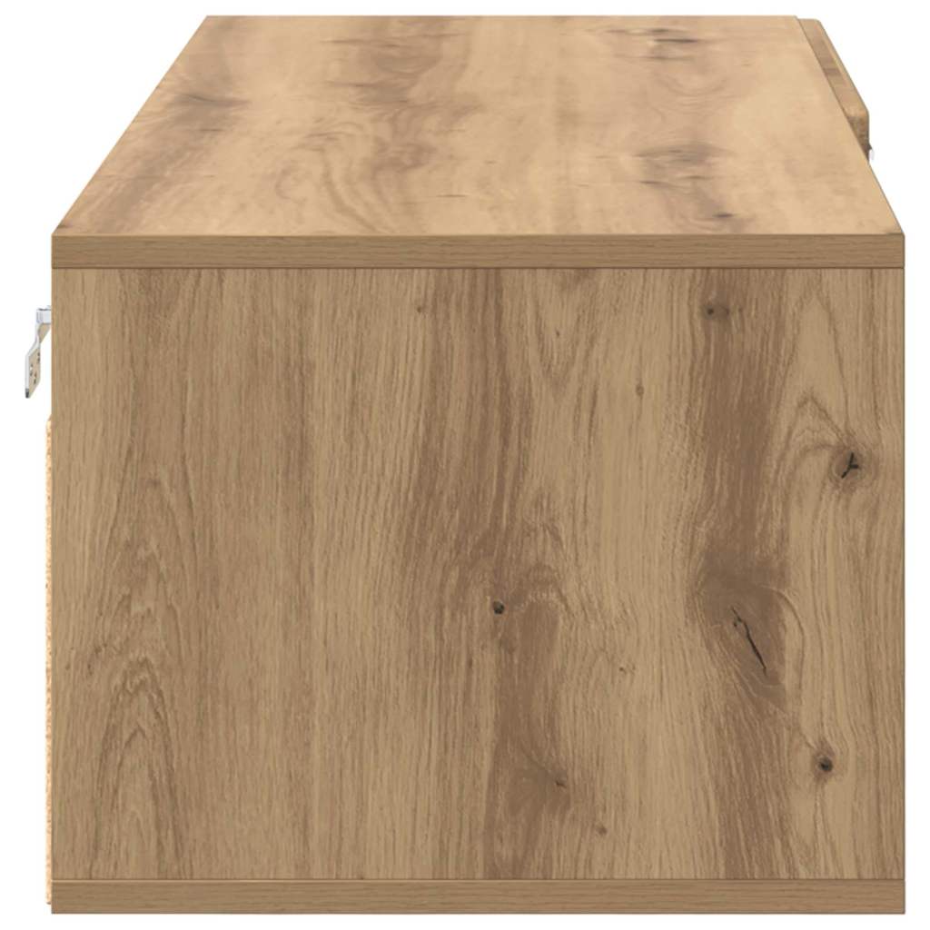 Meuble TV chêne artisanal 100.5 x 39 x 30 cm Bois d'ingénierie - XIOS