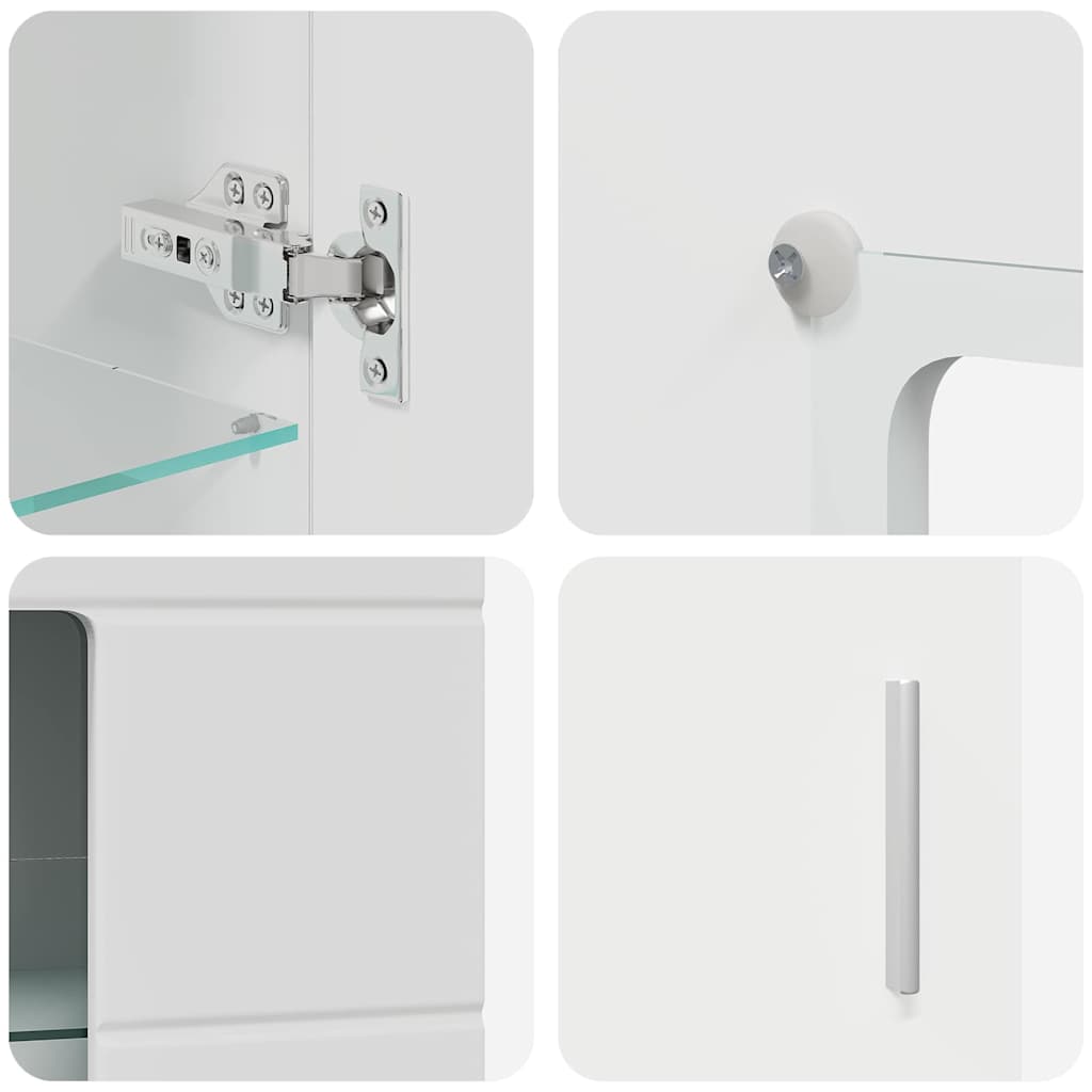 Buffet avec étagère Blanc 55,5 x 29 x 100 cm Bois d'ingénierie - XIOS