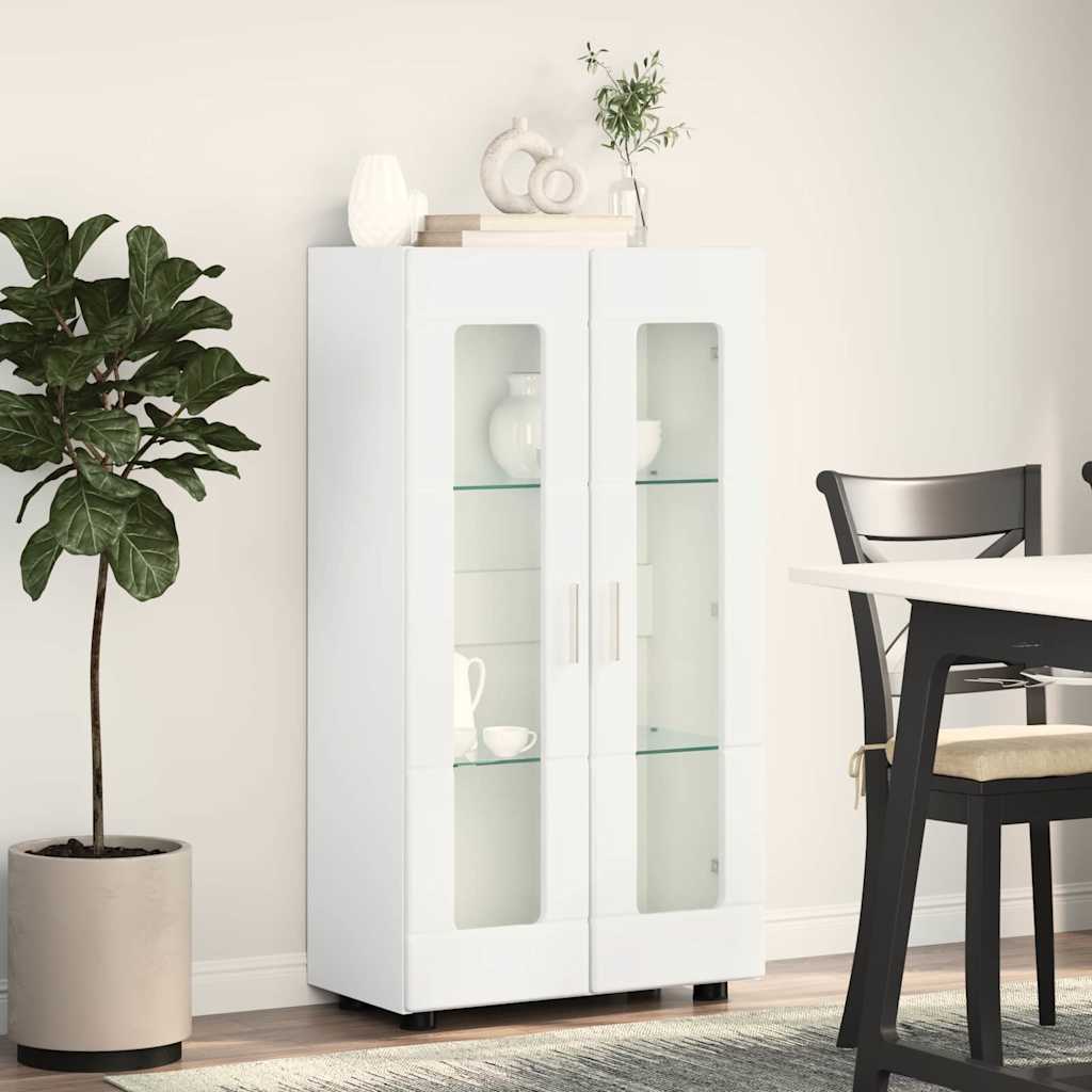 Buffet avec étagère Blanc 55,5 x 29 x 100 cm Bois d'ingénierie - XIOS