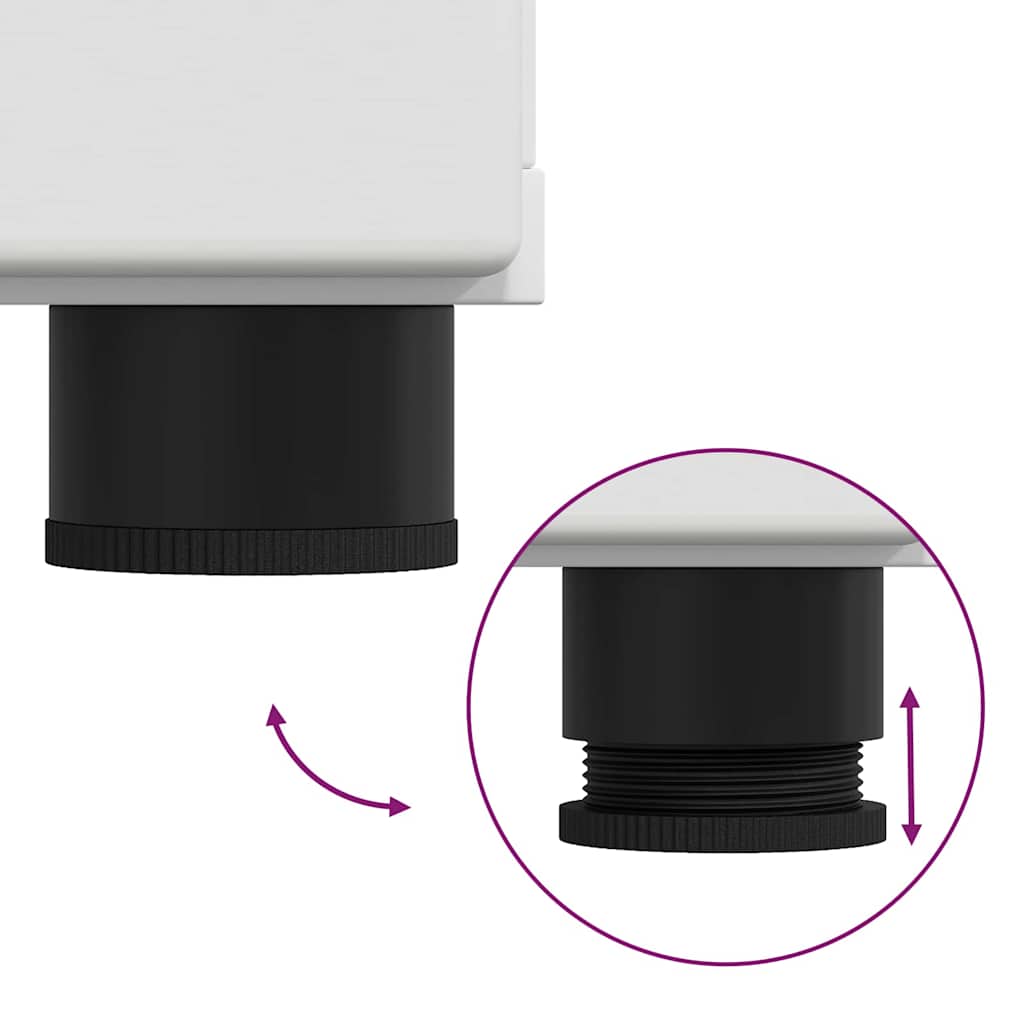 Buffet avec étagère Blanc 55,5 x 29 x 100 cm Bois d'ingénierie - XIOS