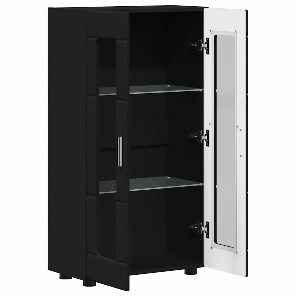 Buffet avec étagère Noir 55,5 x 29 x 100 cm Bois d'ingénierie - XIOS