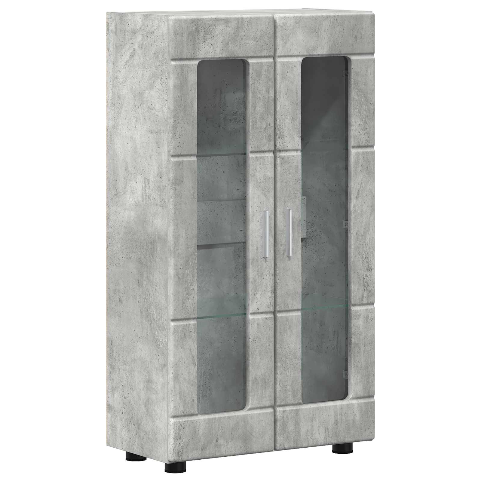 Buffet FLORIN Gris béton 55,5 x 29 x 100 cm Bois d'ingénierie