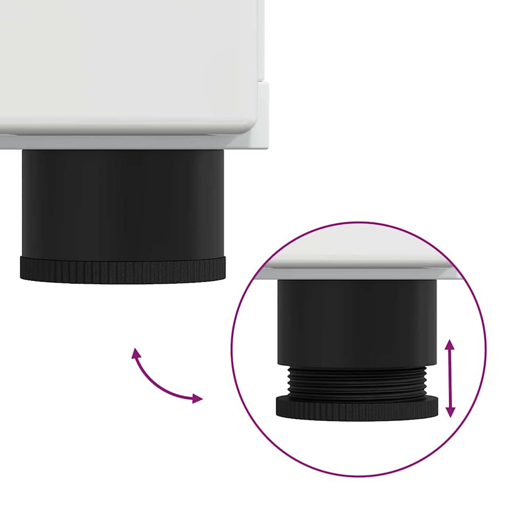 Buffet Blanc brillant 55,5 x 29 x 100 cm Bois d'ingénierie - XIOS