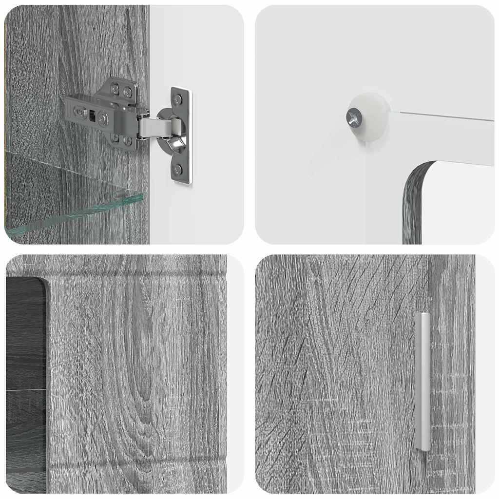 Buffet Gris Sonoma 55,5 x 29 x 100 cm Bois d'ingénierie - XIOS