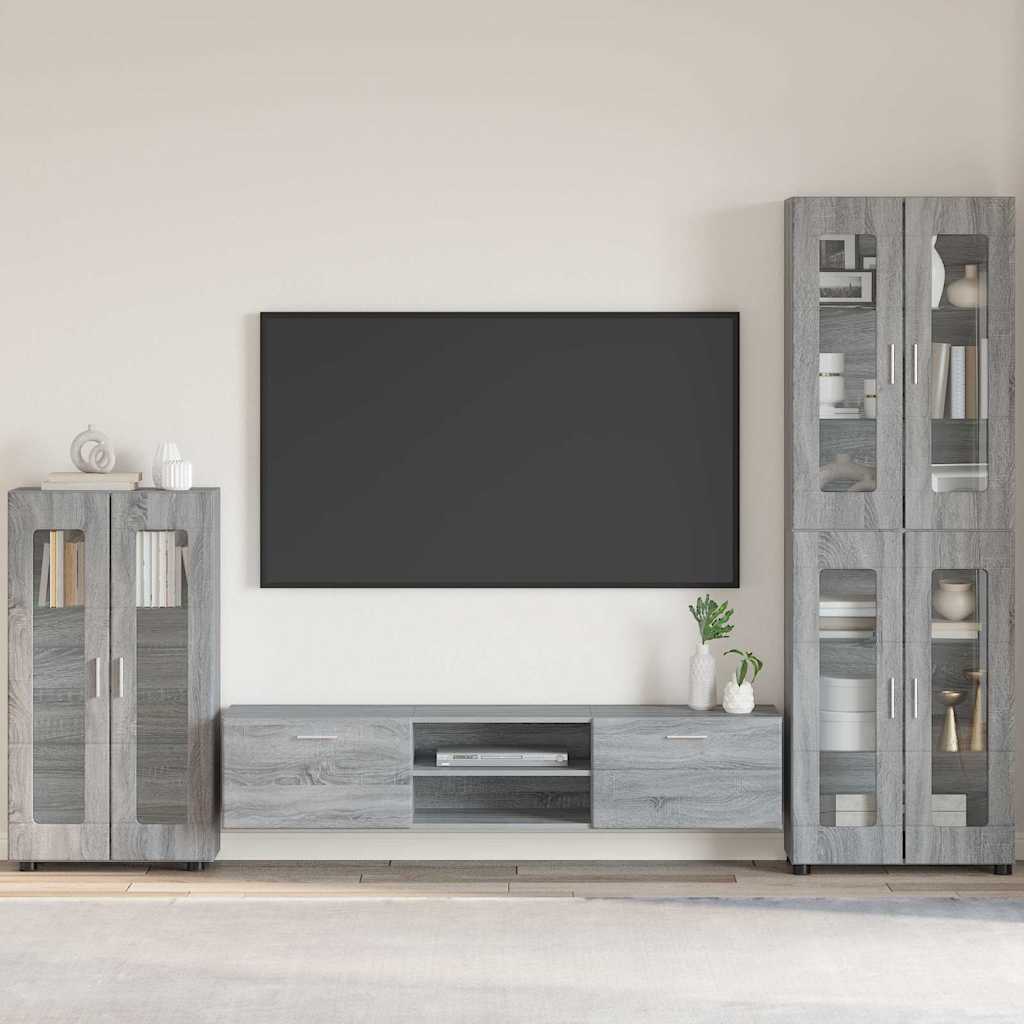 Buffet Gris Sonoma 55,5 x 29 x 100 cm Bois d'ingénierie - XIOS