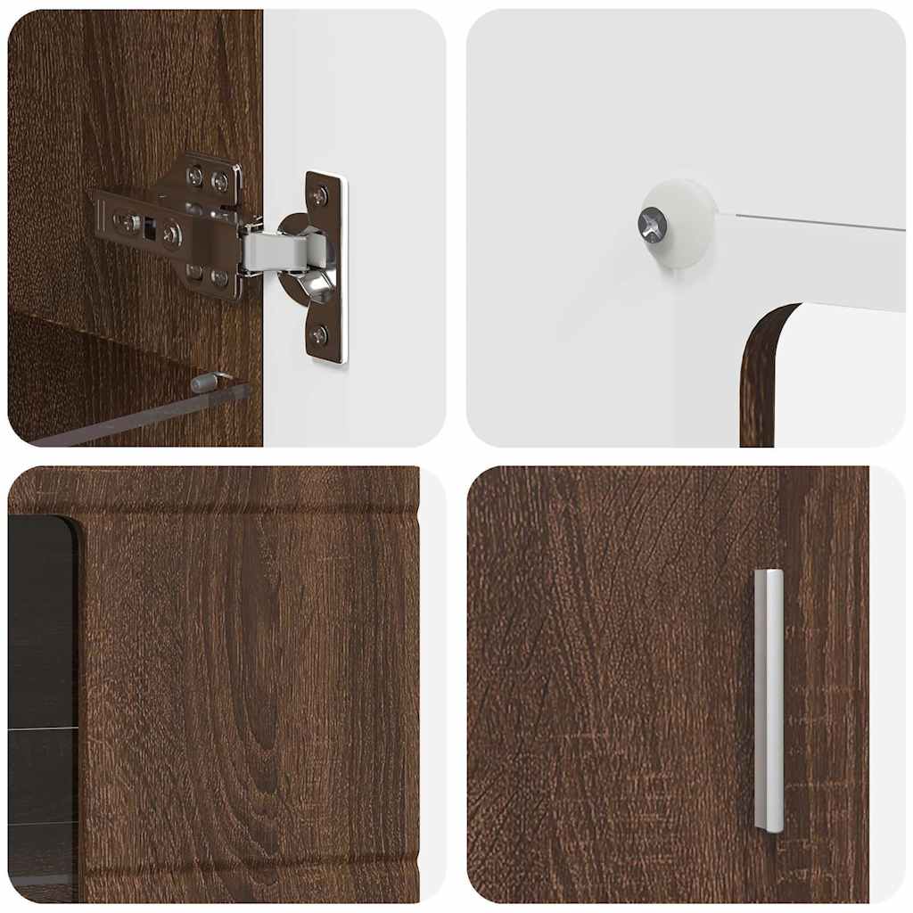 Buffet Chêne brun 55,5 x 29 x 100 cm Bois d'ingénierie - XIOS