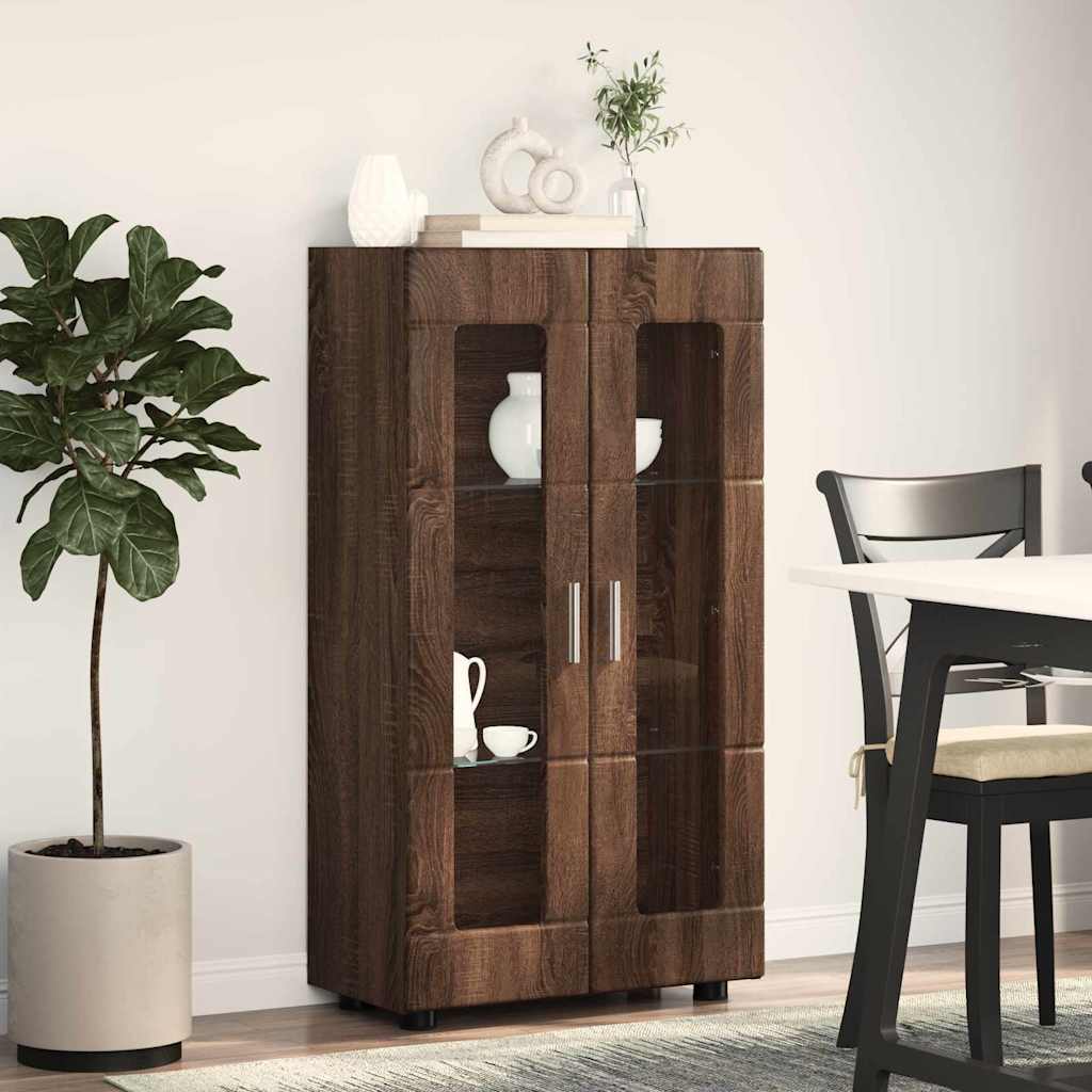 Buffet Chêne brun 55,5 x 29 x 100 cm Bois d'ingénierie - XIOS