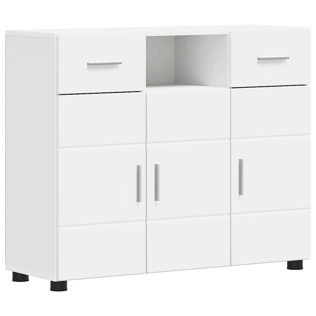 Buffet avec tiroir Blanc 88.5 x 30.5 x 73 cm Bois d'ingénierie XIOS