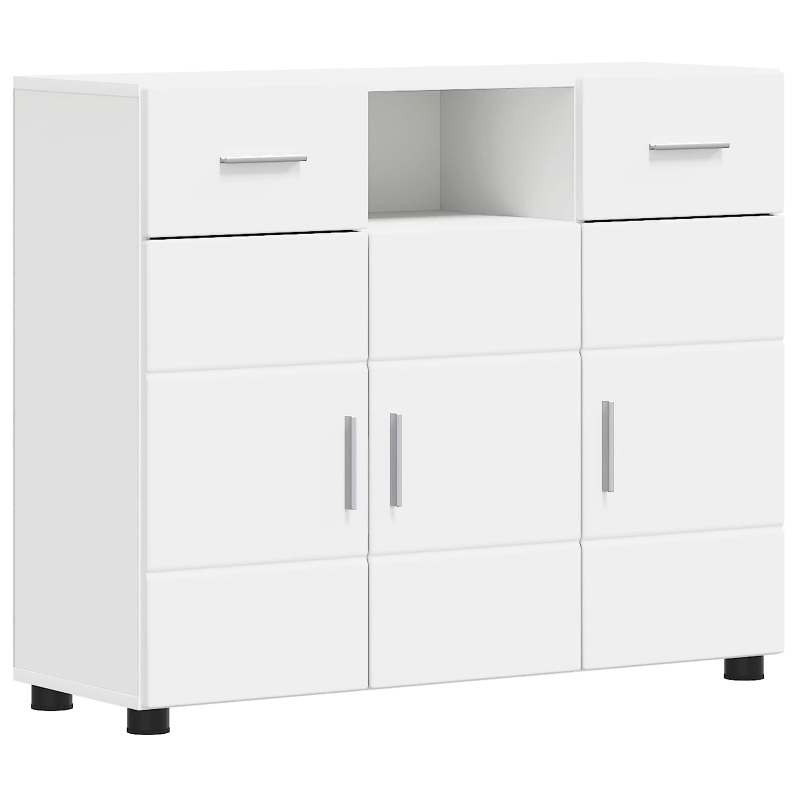 Cabinet en Bois Blanc 88,5 x 30,5 x 73 cm Bois d'ingénierie - XIOS