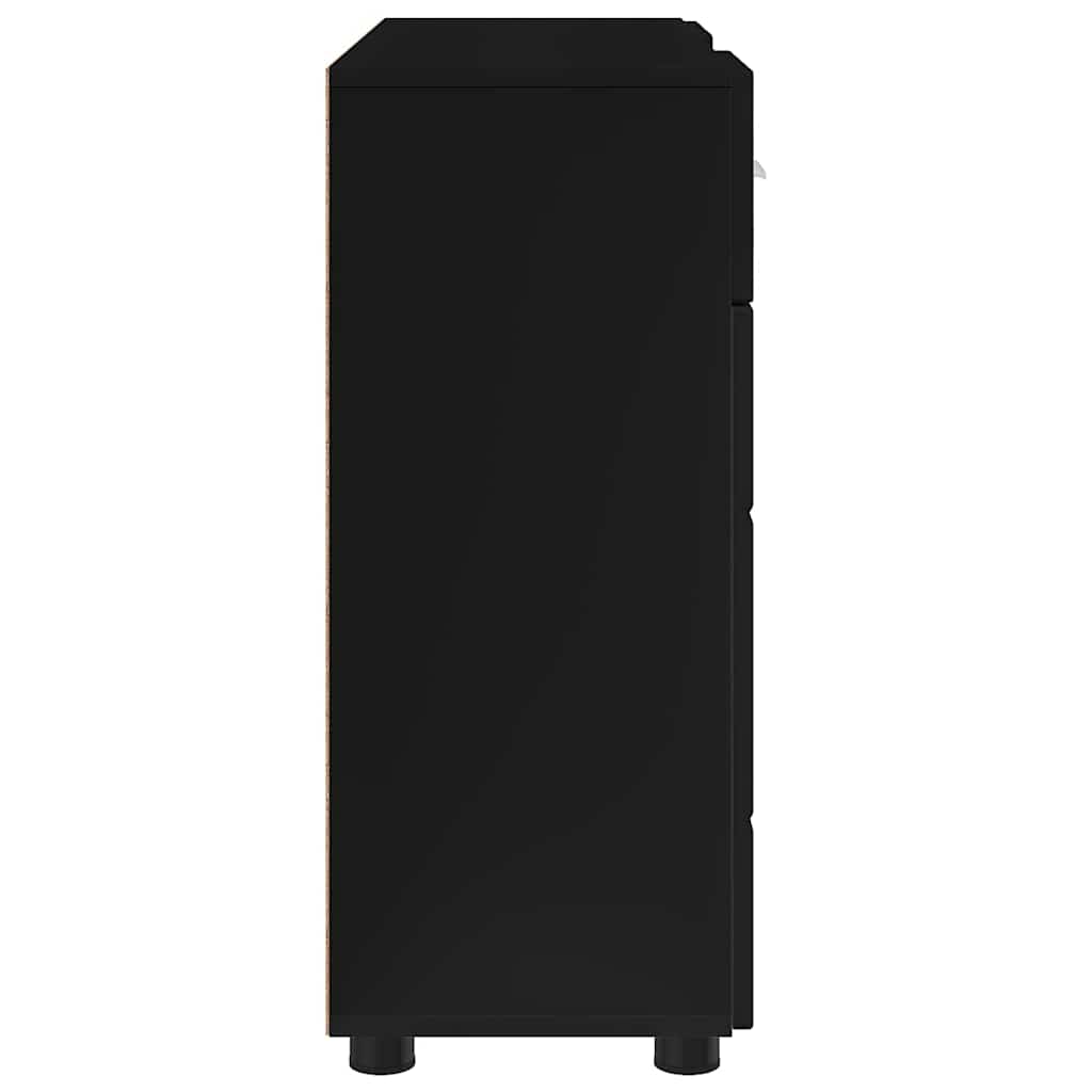 Buffet avec tiroir Noir 88.5 x 30.5 x 73 cm Bois d'ingénierie - XIOS