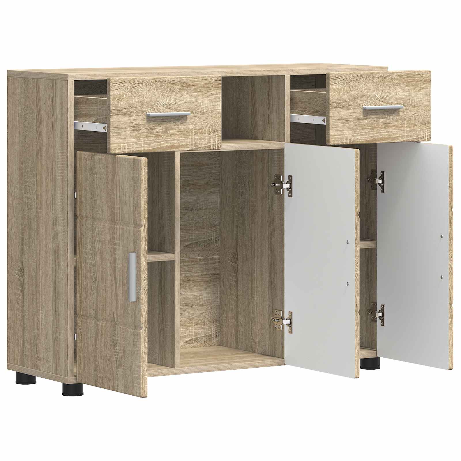 Cabinet en Bois avec tiroir Chêne Sonoma 88,5 x 30,5 x 73 cm - XIOS