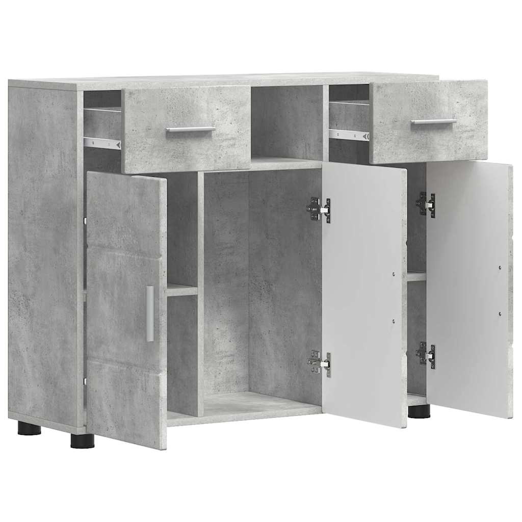 Buffet Gris béton 88.5 x 30.5 x 73 cm Bois d'ingénierie - XIOS