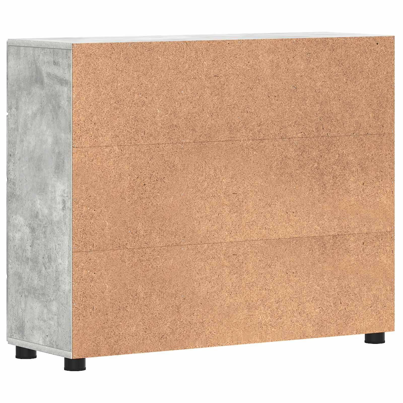 Cabinet en Bois avec tiroir Gris béton 88,5 x 30,5 x 73 cm - XIOS