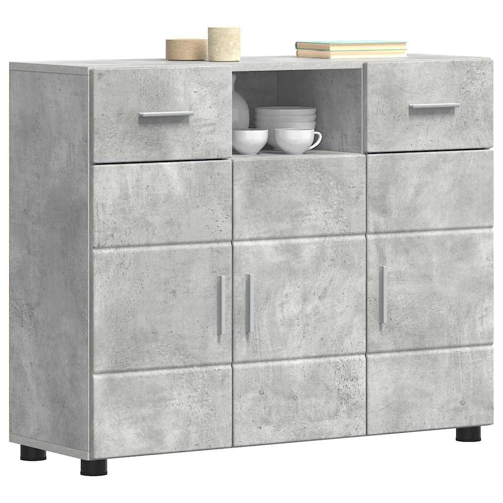 Buffet Gris béton 88.5 x 30.5 x 73 cm Bois d'ingénierie - XIOS