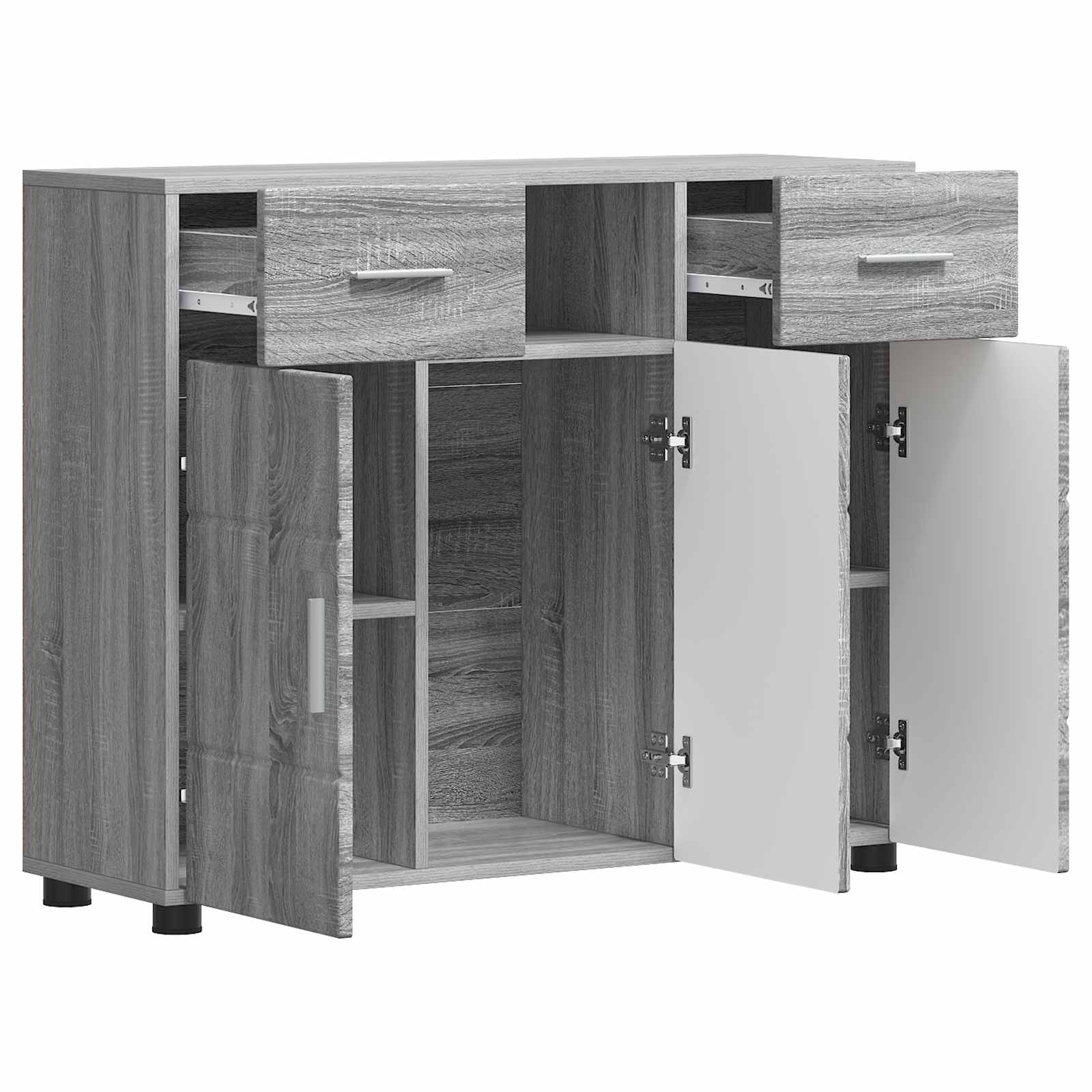 Cabinet en Bois avec tiroir Gris Sonoma 88,5 x 30,5 x 73 cm - XIOS