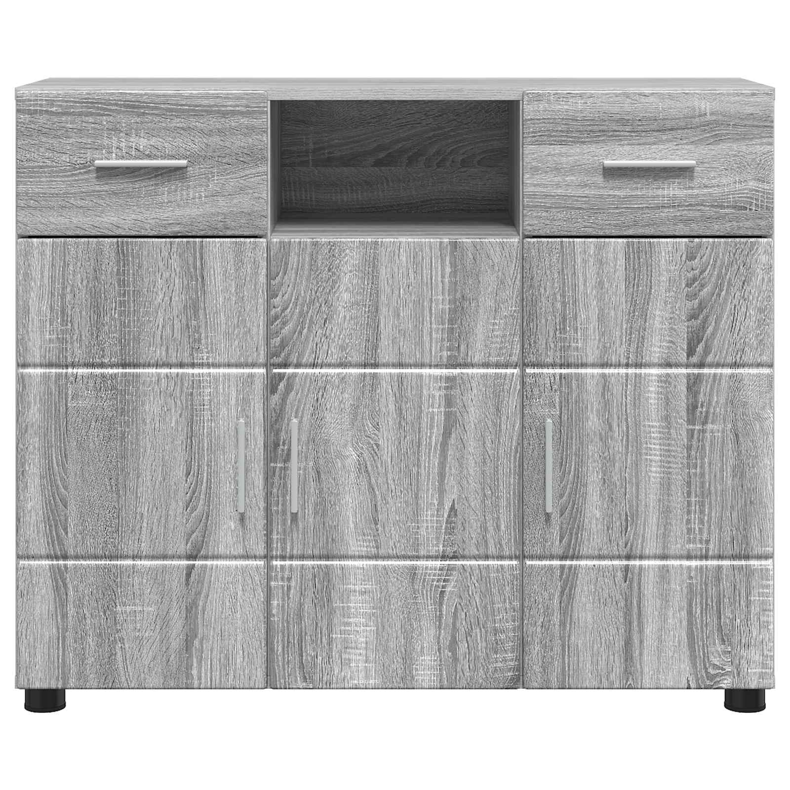 Cabinet en Bois avec tiroir Gris Sonoma 88,5 x 30,5 x 73 cm - XIOS