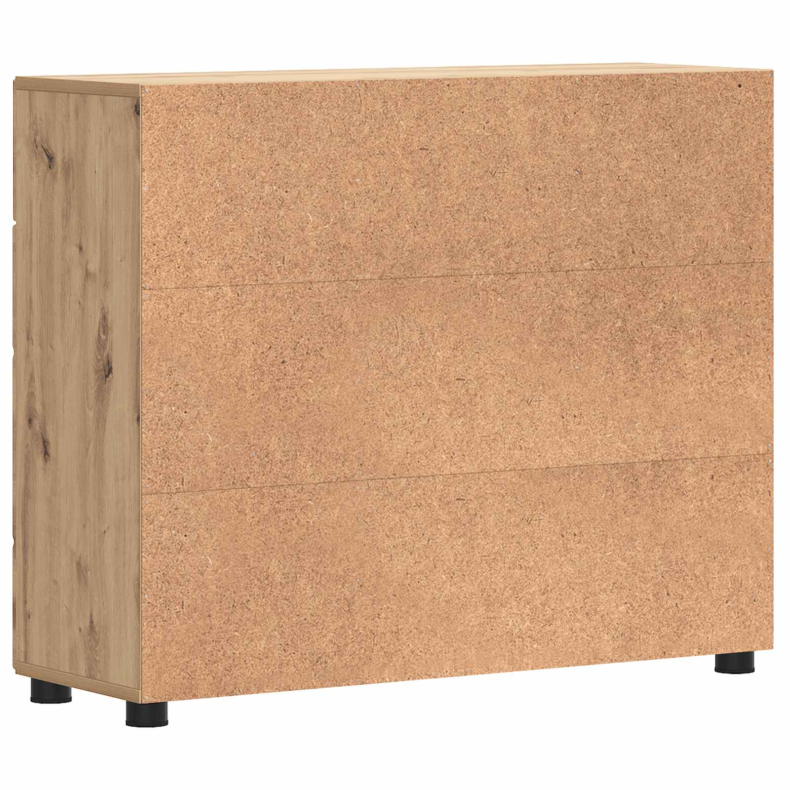 Cabinet en Bois avec tiroir Chêne artisanal 88,5 x 30,5 x 73 cm - XIOS