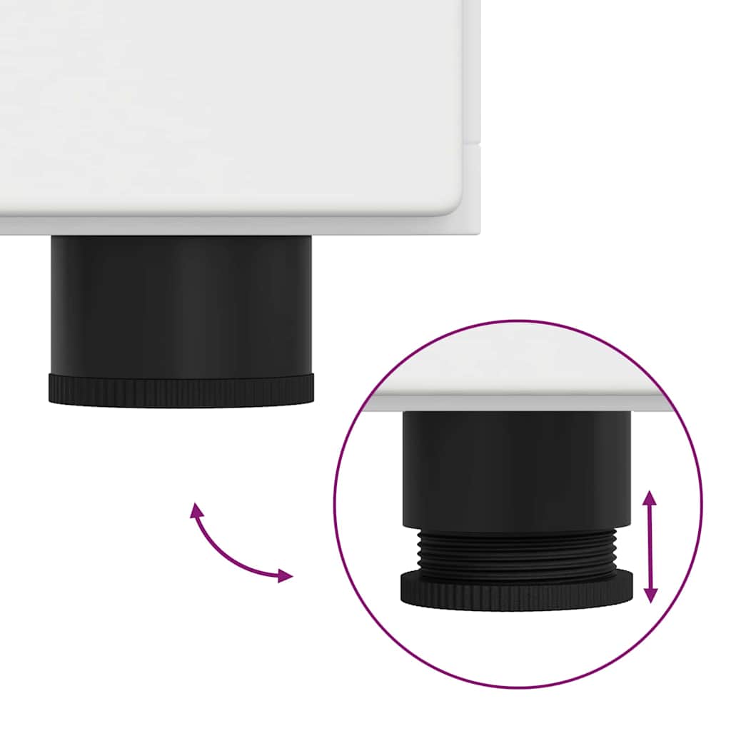 Buffet avec porte Blanc 88,5 x 30,5 x 55,5 cm Bois d'ingénierie - XIOS