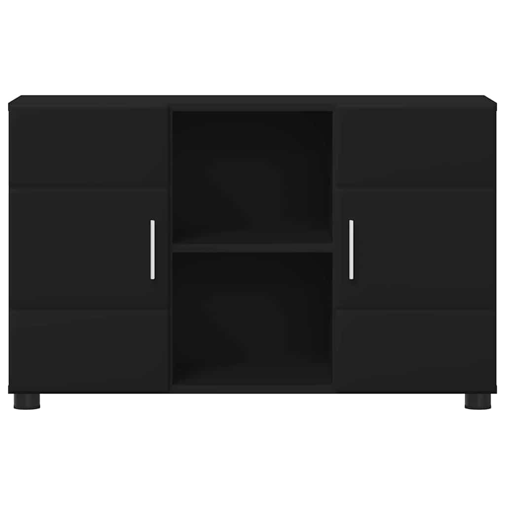 Buffet avec porte Noir 88,5 x 30,5 x 55,5 cm Bois d'ingénierie - XIOS