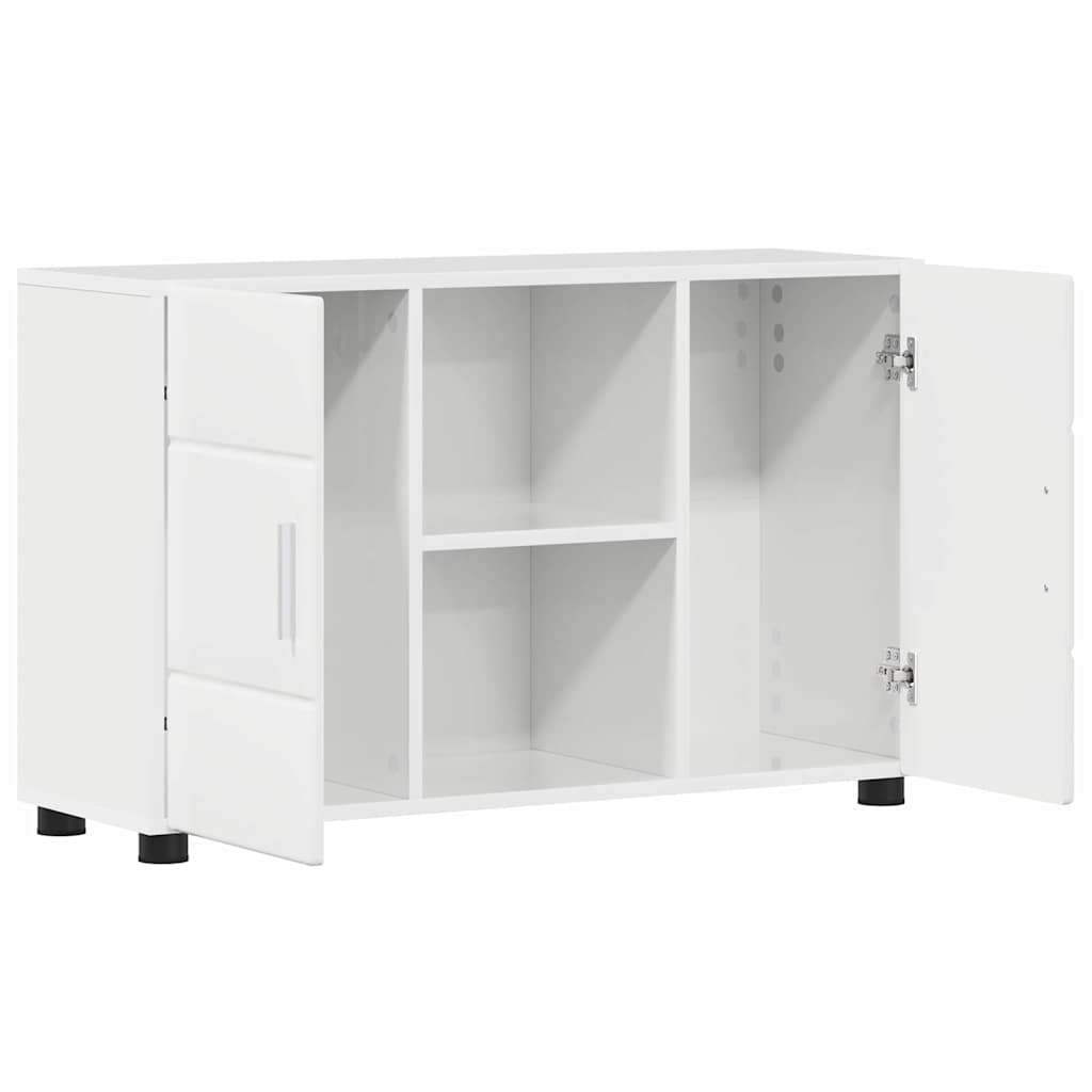 Buffet Blanc brillant 88,5 x 30,5 x 55,5 cm Bois d'ingénierie - XIOS