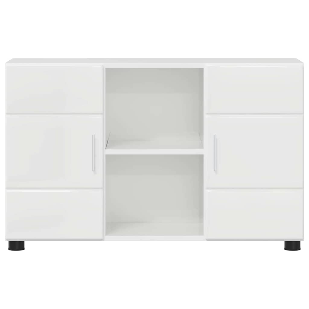 Buffet Blanc brillant 88,5 x 30,5 x 55,5 cm Bois d'ingénierie - XIOS