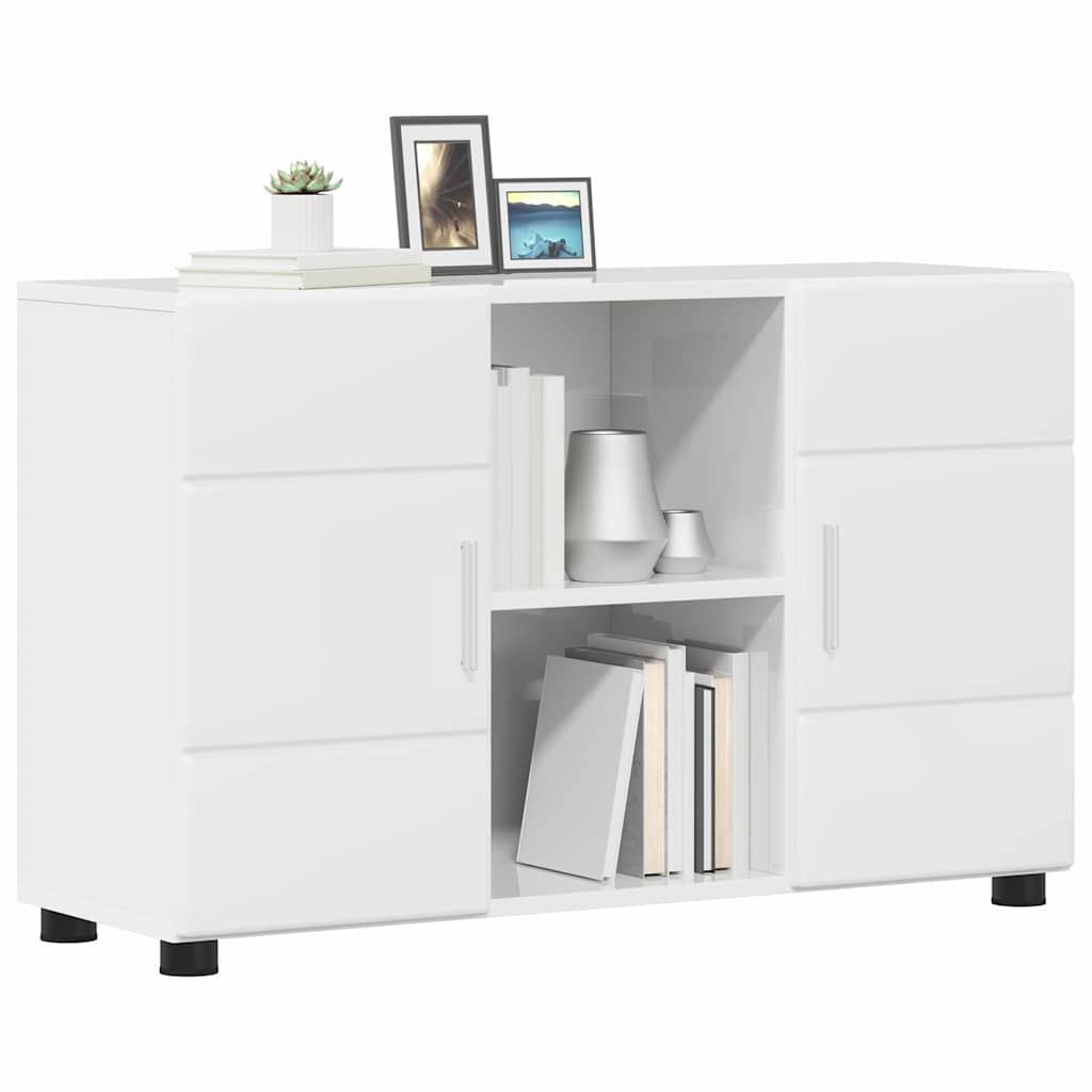Buffet Blanc brillant 88,5 x 30,5 x 55,5 cm Bois d'ingénierie - XIOS