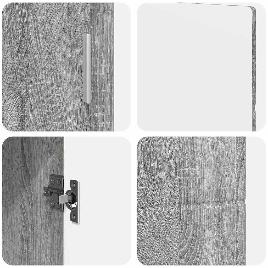 Buffet Gris Sonoma 88,5 x 30,5 x 55,5 cm Bois d'ingénierie - XIOS