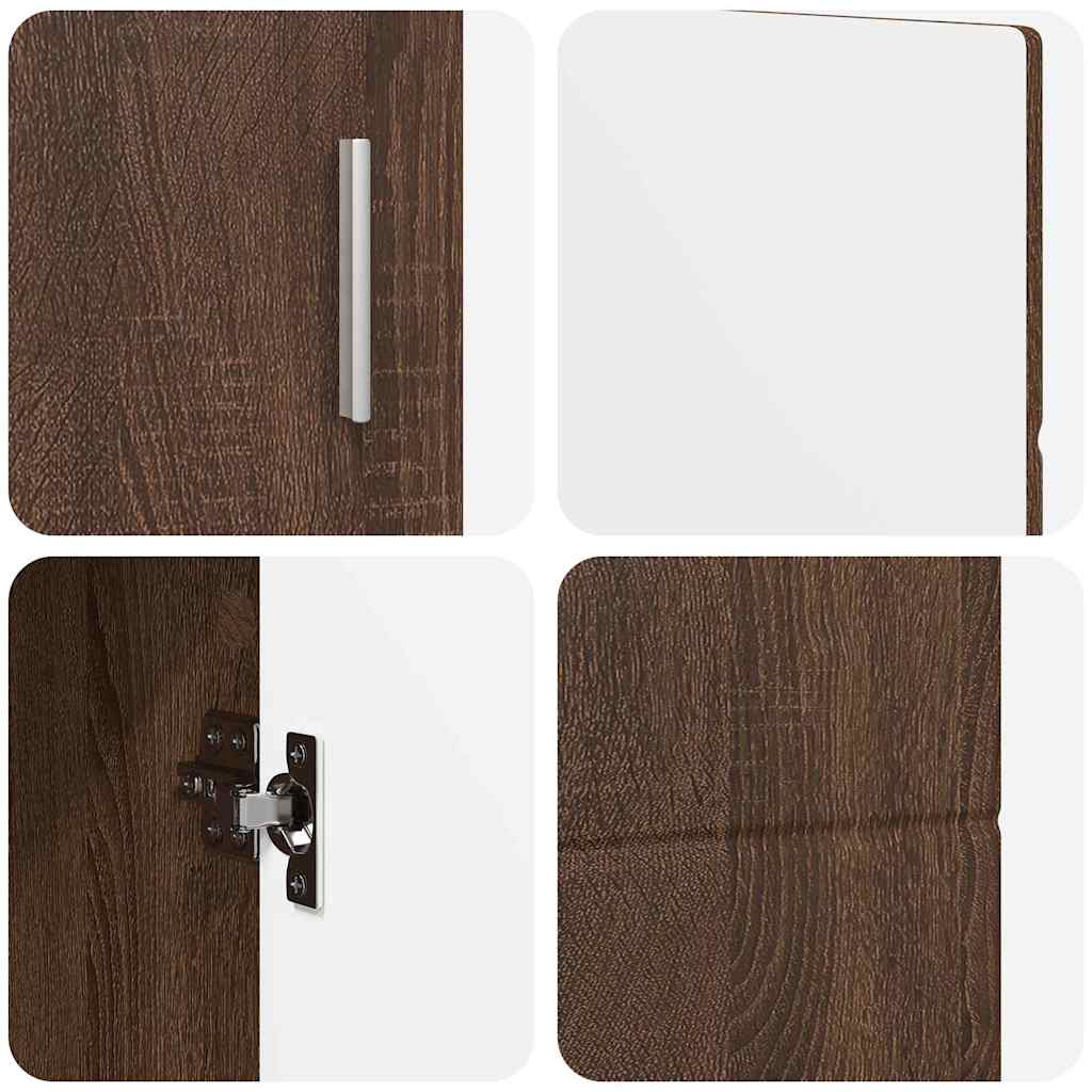 Buffet Chêne brun 88,5 x 30,5 x 55,5 cm Bois d'ingénierie - XIOS