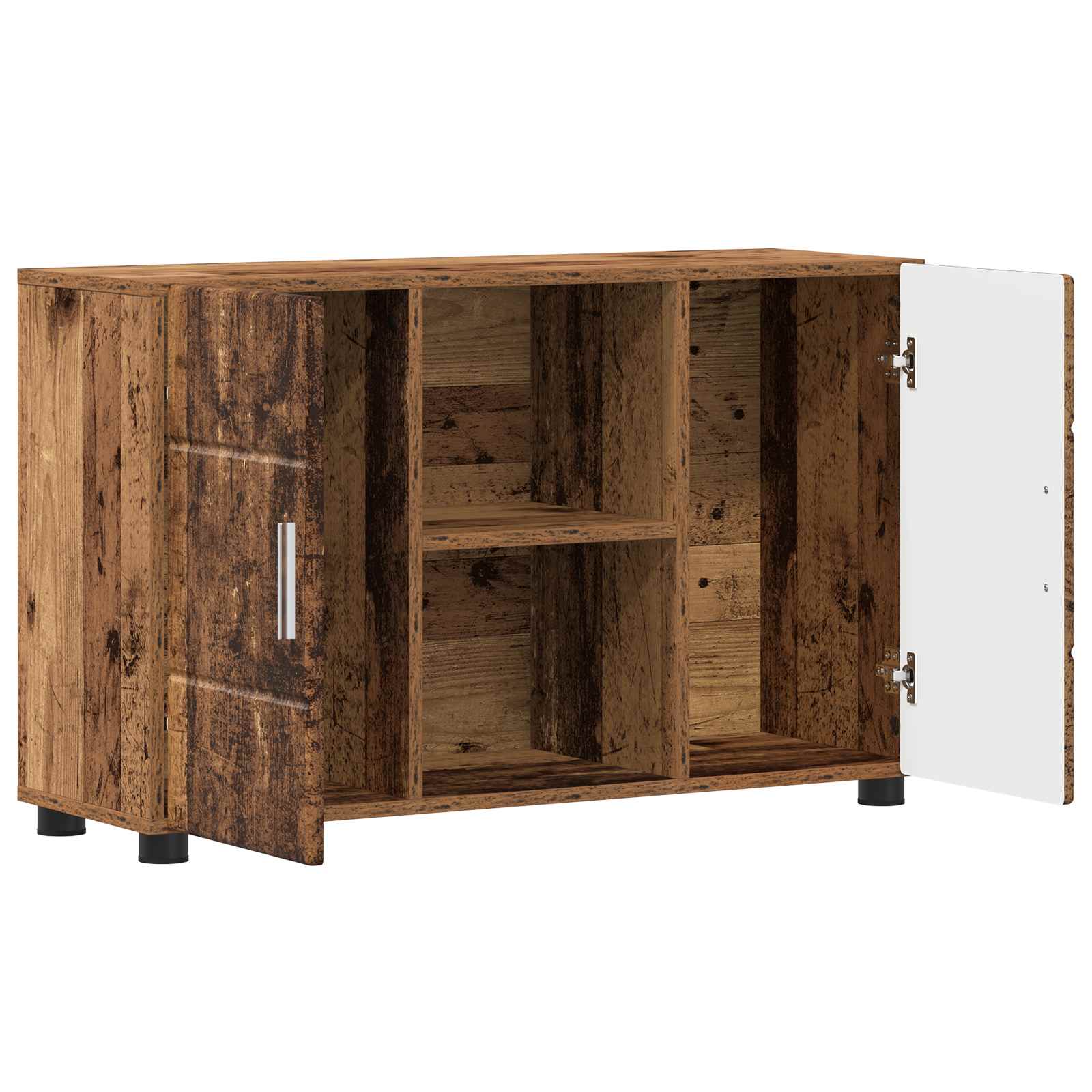 Buffet avec étagère FLORIN Bois ancien 88,5 x 30,5 x 55,5 cm - XIOS