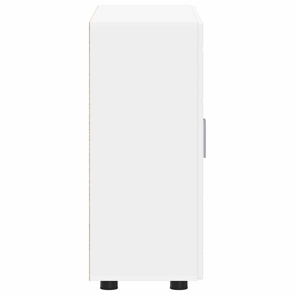 Buffet avec étagère Blanc 55.5 x 29 x 100 cm Bois d'ingénierie - XIOS