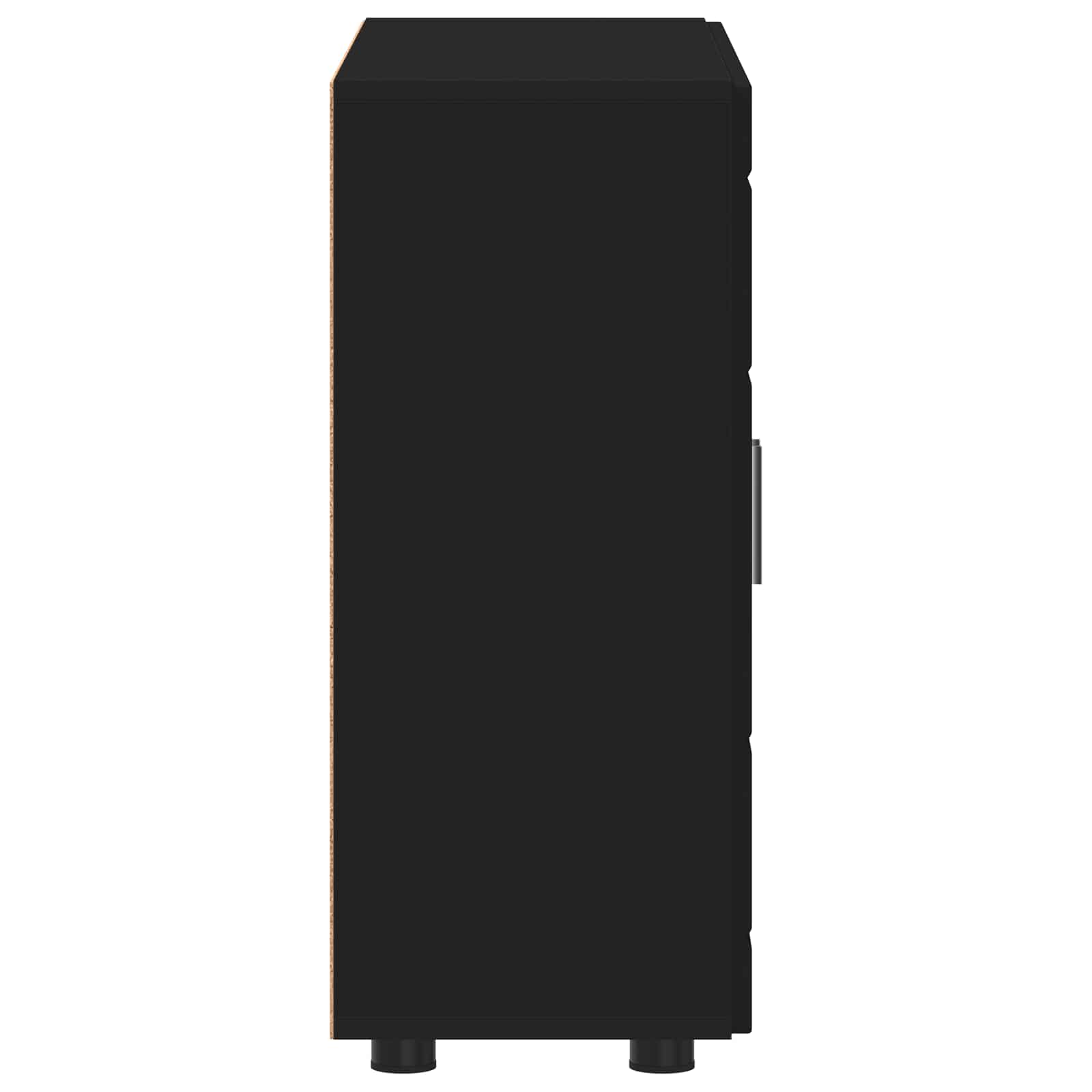 Cabinet en Bois Noir 88,5 x 30,5 x 73 cm Bois d'ingénierie - XIOS