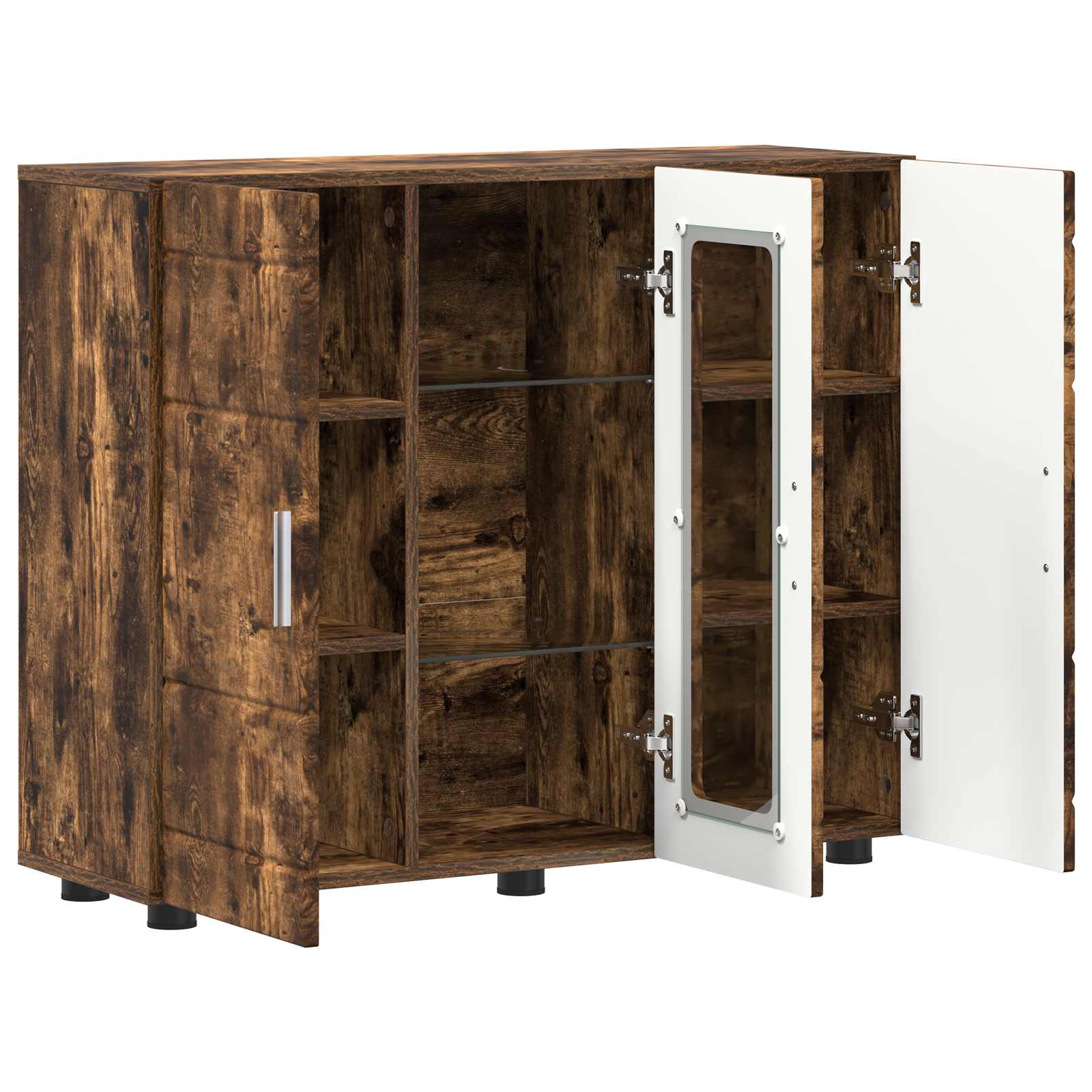 Cabinet en Bois avec stockage Chêne fumé 88,5 x 30,5 x 73 cm - XIOS