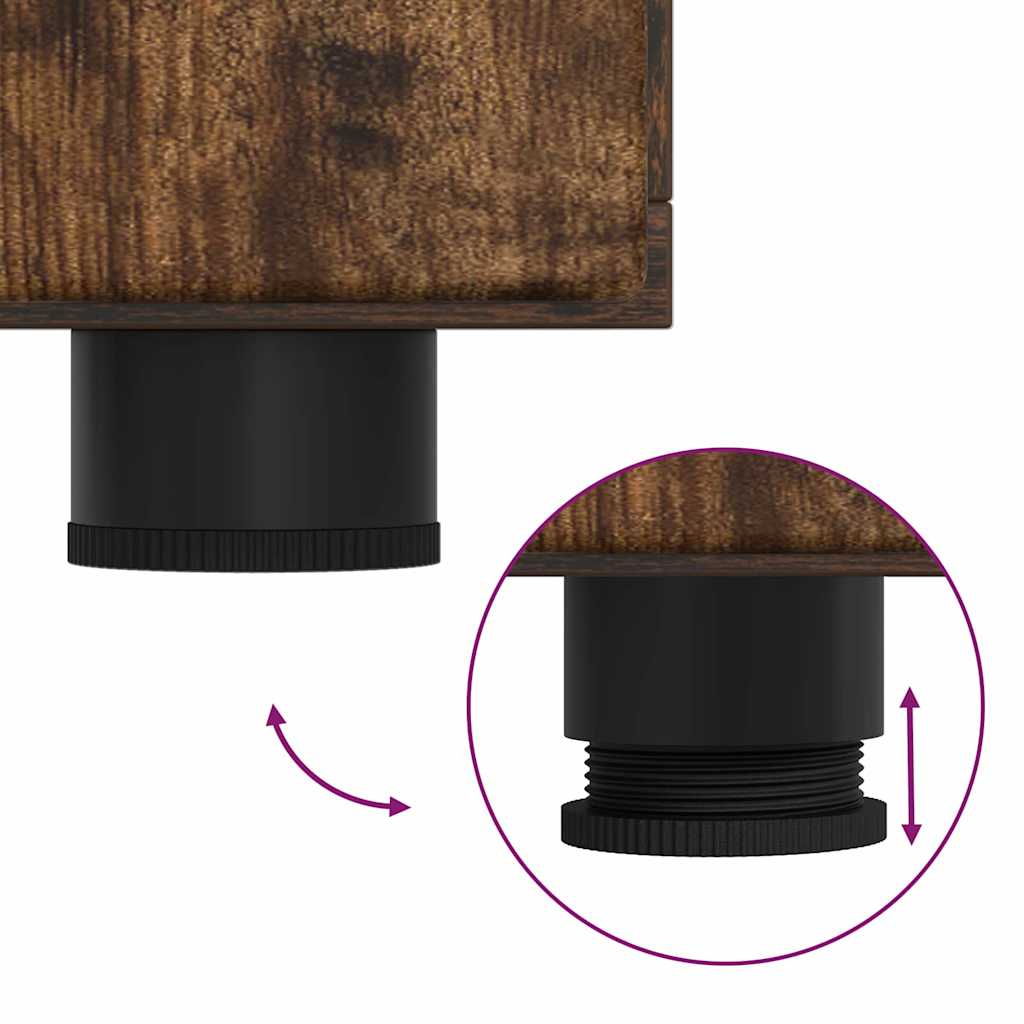 Buffet Chêne fumé 55.5 x 29 x 100 cm Bois d'ingénierie - XIOS