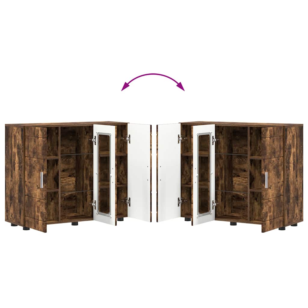 Buffet Chêne fumé 55.5 x 29 x 100 cm Bois d'ingénierie - XIOS