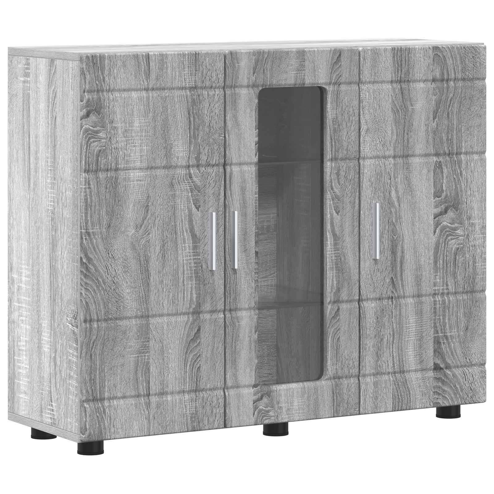 Cabinet en Bois avec stockage Gris Sonoma 88,5 x 30,5 x 73 cm - XIOS