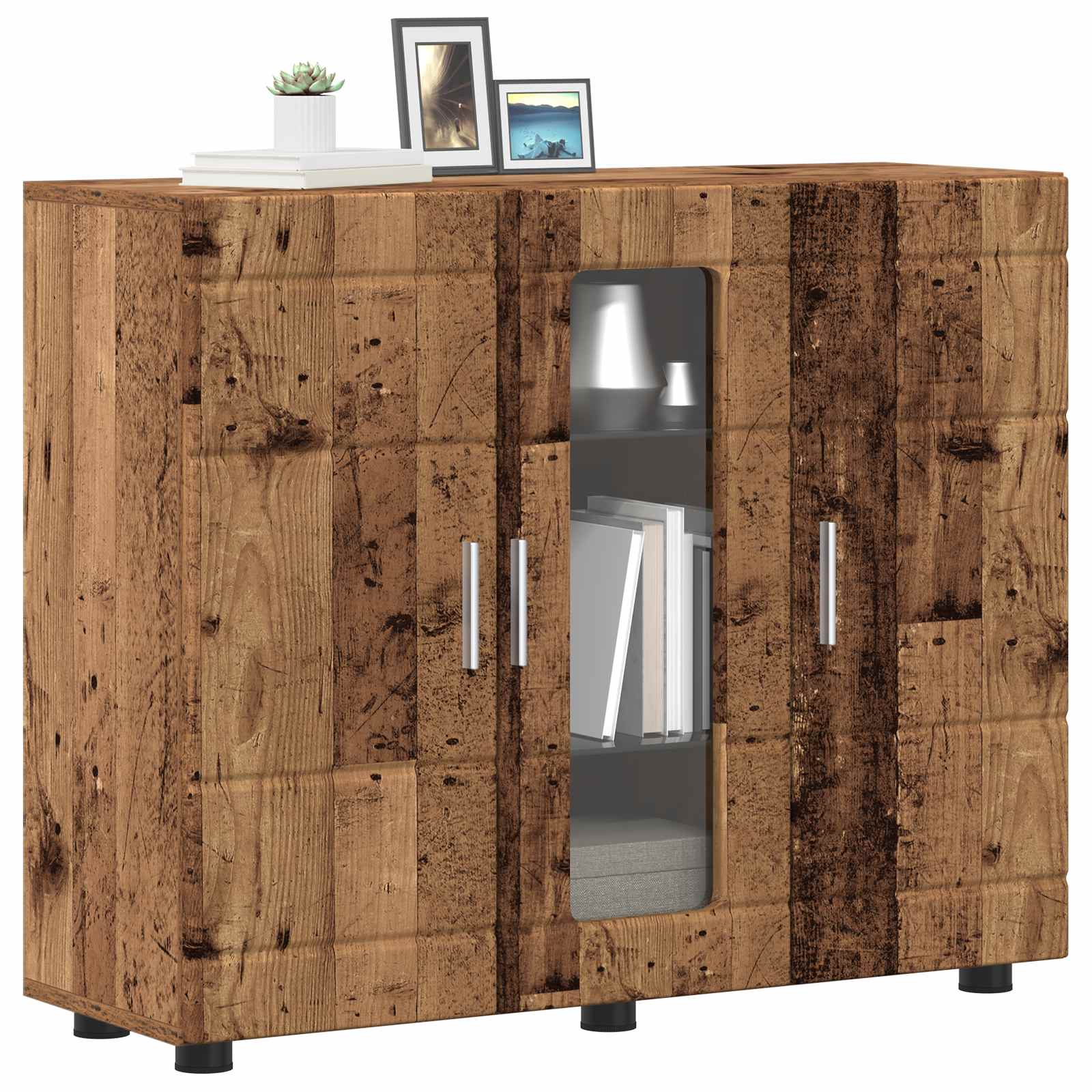 Cabinet en Bois avec stockage Bois ancien 88,5 x 30,5 x 73 cm - XIOS