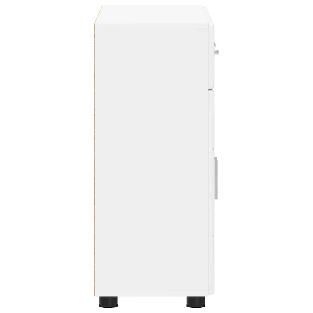 Buffet avec étagère Blanc 88,5 x 30,5 x 73 cm Bois d'ingénierie - XIOS