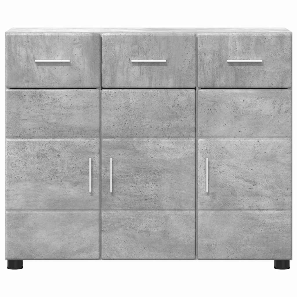 Buffet Gris béton 88,5 x 30,5 x 73 cm Bois d'ingénierie - XIOS