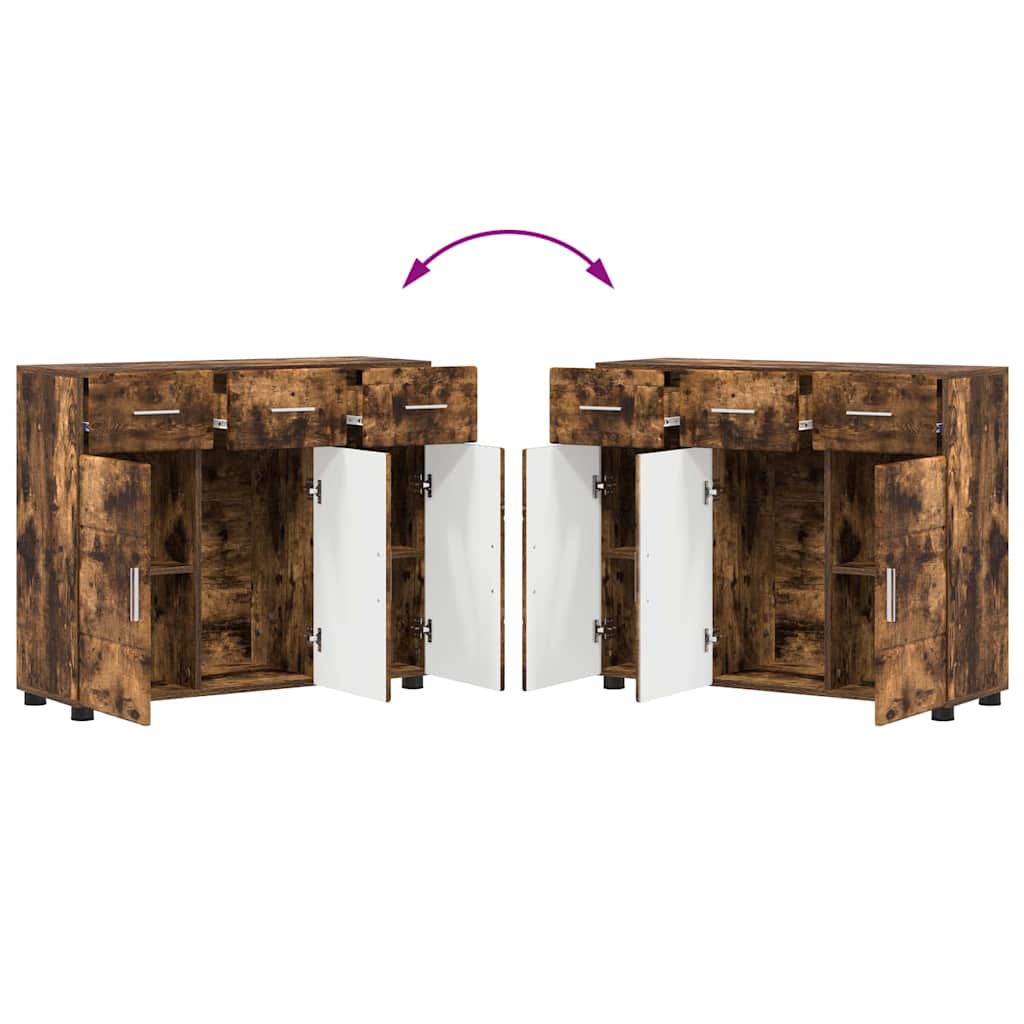 Buffet Chêne fumé 88,5 x 30,5 x 73 cm Bois d'ingénierie - XIOS