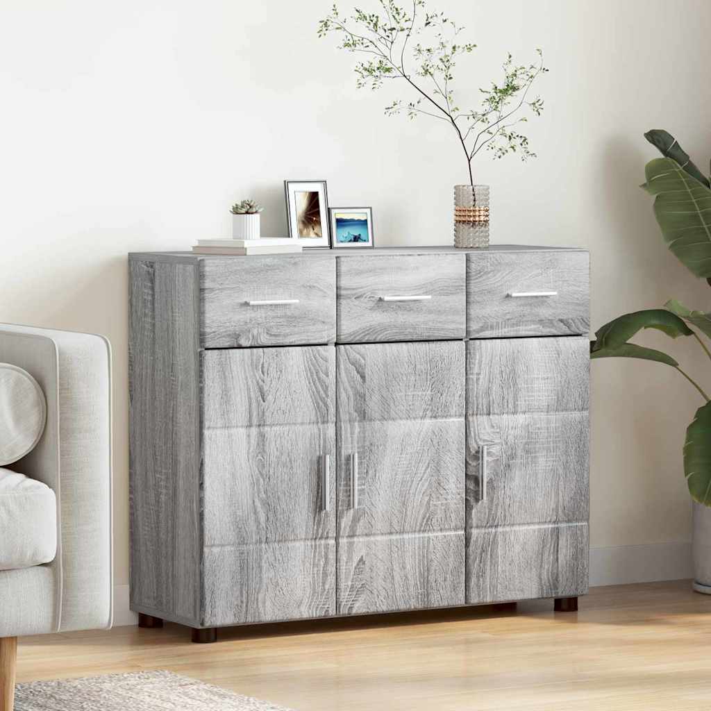 Buffet Gris Sonoma 88,5 x 30,5 x 73 cm Bois d'ingénierie - XIOS