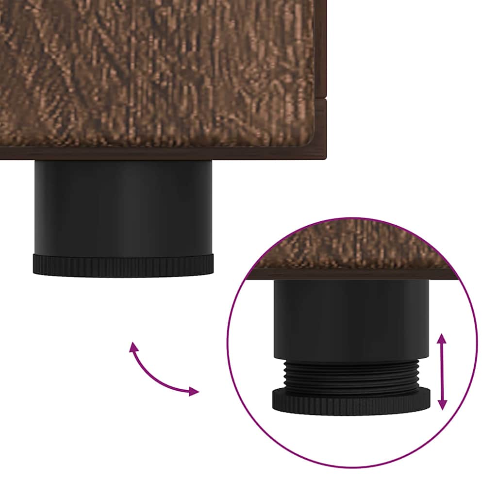 Buffet Chêne brun 88,5 x 30,5 x 73 cm Bois d'ingénierie - XIOS