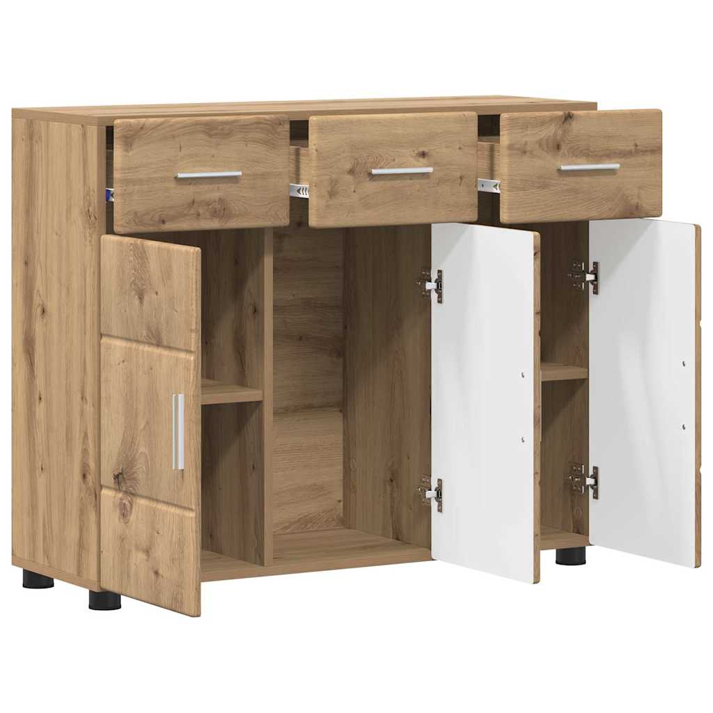 Buffet Chêne artisanal 88,5 x 30,5 x 73 cm Bois d'ingénierie - XIOS