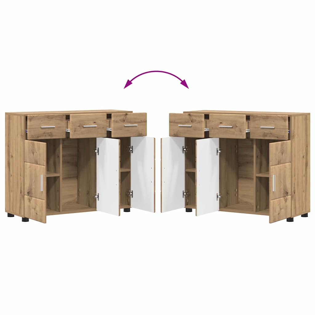 Buffet Chêne artisanal 88,5 x 30,5 x 73 cm Bois d'ingénierie - XIOS