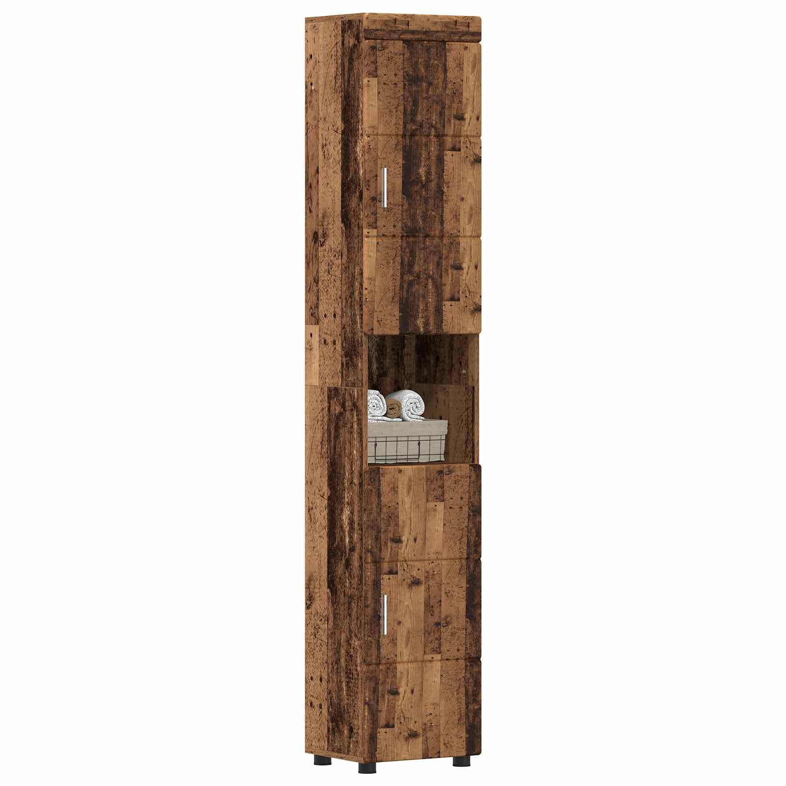 Ensemble d'armoire de salle de bain TULUM Bois ancien - XIOS