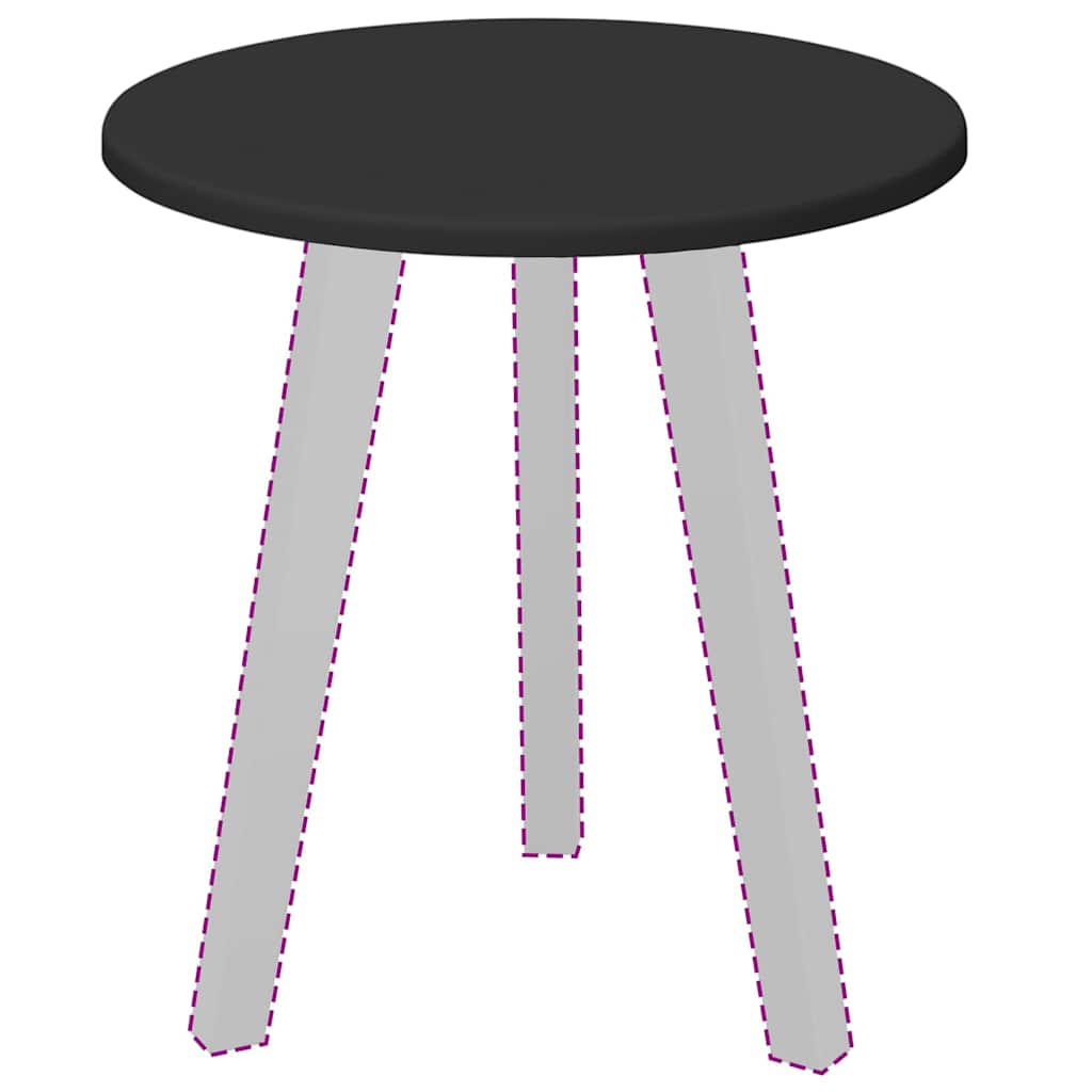 Plateau de table Noir 40 x 40 x 1.5 cm Bois d'ingénierie - XIOS