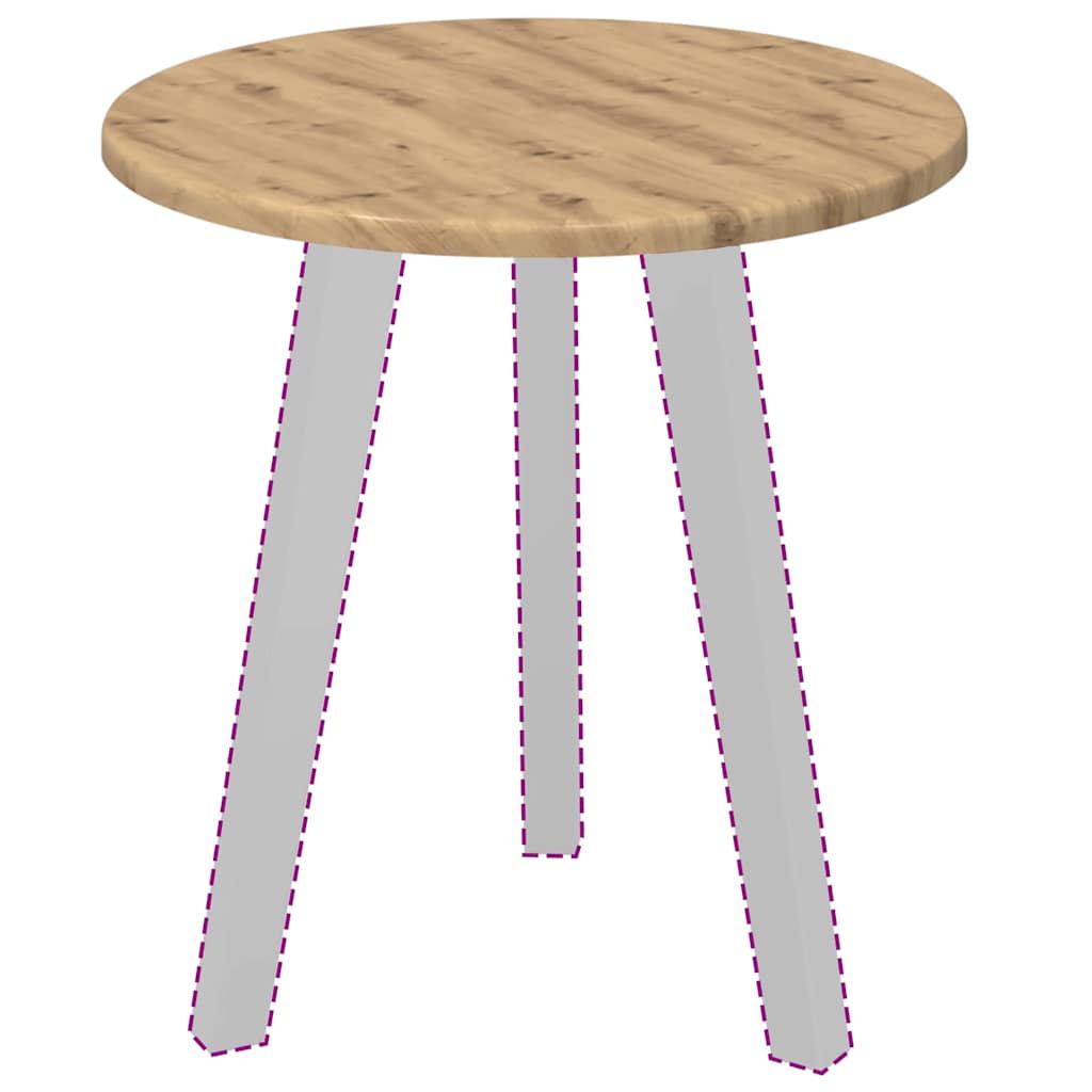 Plateau de table chêne artisanal 40 x 40 x 1.5 cm - XIOS
