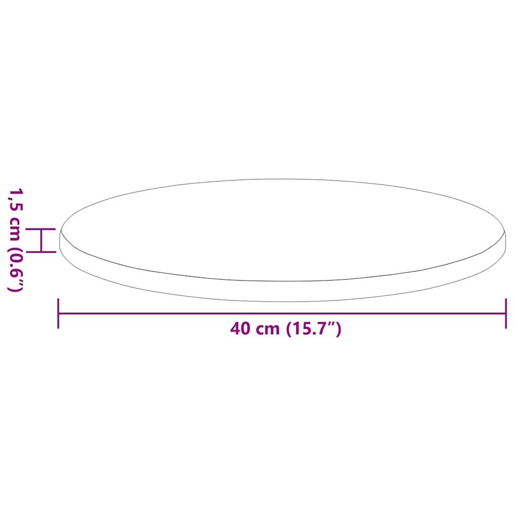 Plateau de table chêne artisanal 40 x 40 x 1.5 cm - XIOS