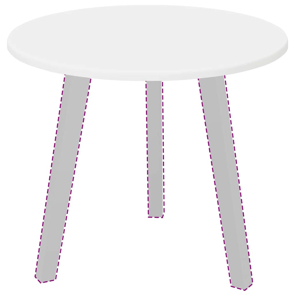 Plateau de table Blanc 50 x 50 x 1.5 cm Bois d'ingénierie - XIOS