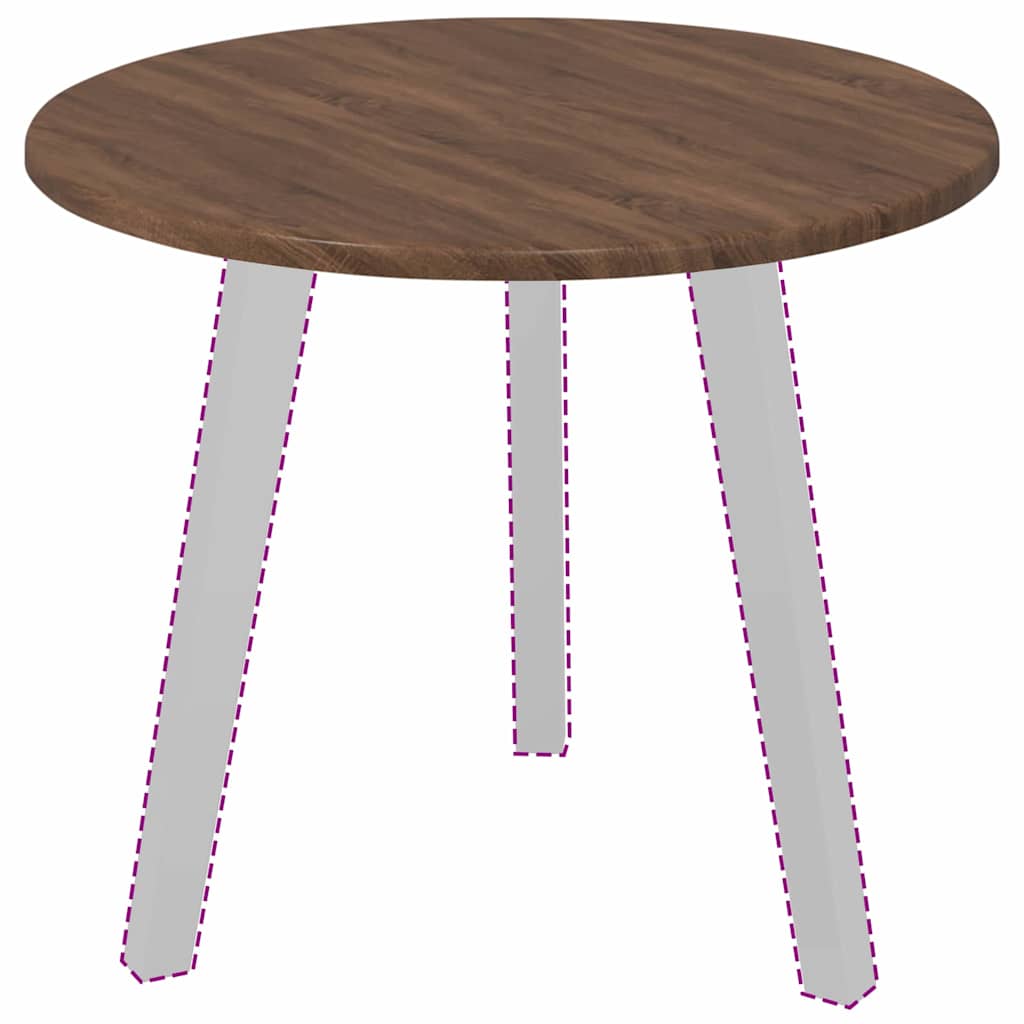 Plateau de table Chêne marron 50 x 50 x 1.5 cm - XIOS