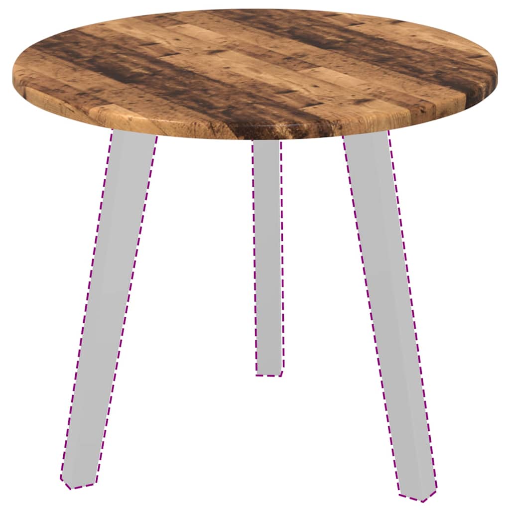 Plateau de table Bois ancien 50 x 50 x 1.5 cm Bois d'ingénierie - XIOS